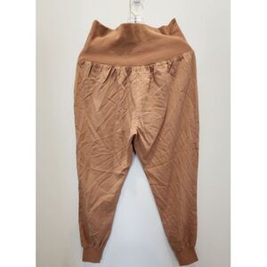 Tea N Rose Breezy High-Waist Joggers - Mocha Tapered Lounge Pants